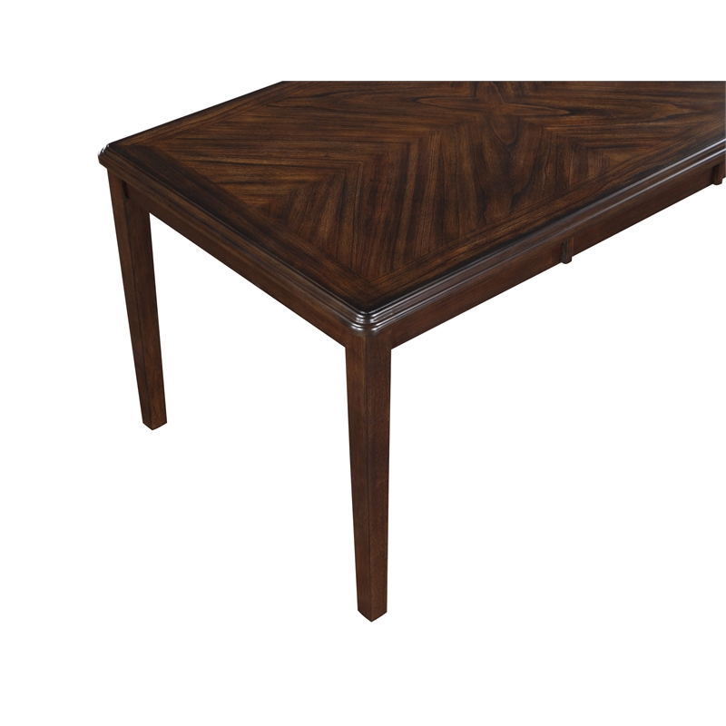 New Classic Furniture Gia 6-Piece Wood Dining Table Set in Cherry