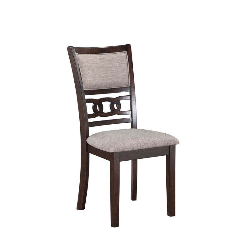 New Classic Furniture Gia 6-Piece Wood Dining Table Set in Cherry