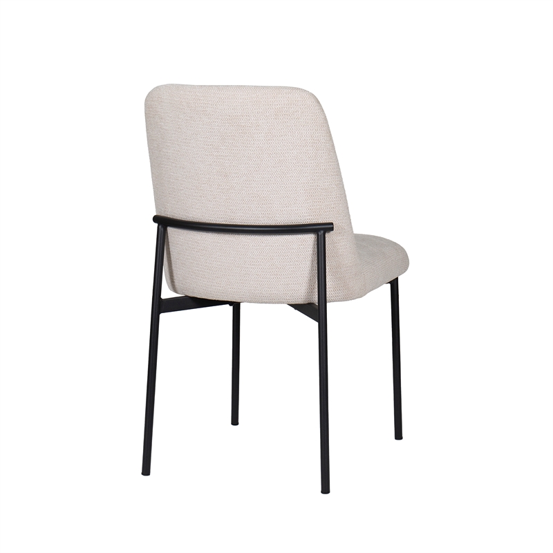 New Classic Furniture Erik Fabric Upholstered Dining Chair in Beige (Set of 4)