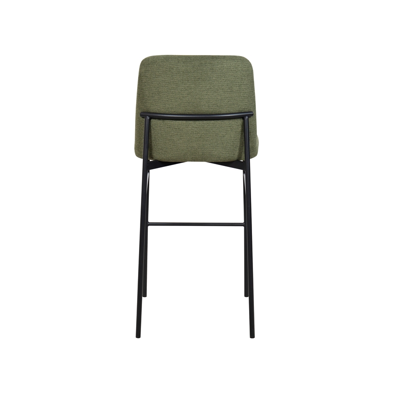 New Classic Furniture Erik Fabric Upholstered Bar Stool in Green (Set of 6)
