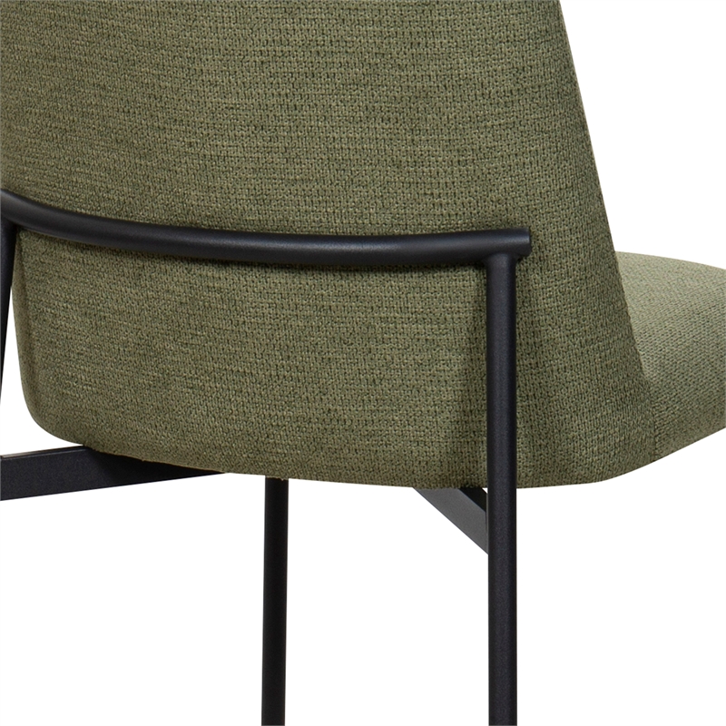 New Classic Furniture Erik Fabric Upholstered Dining Chair in Green (Set of 6)