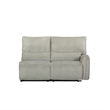 New Classic Furniture Remsen 3-Piece Polyester Fabric Manual Sectional in Latte