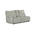 New Classic Furniture Remsen 3-Piece Polyester Fabric Power Sectional in Latte