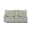 New Classic Furniture Remsen 3-Piece Polyester Fabric Power Sectional in Latte