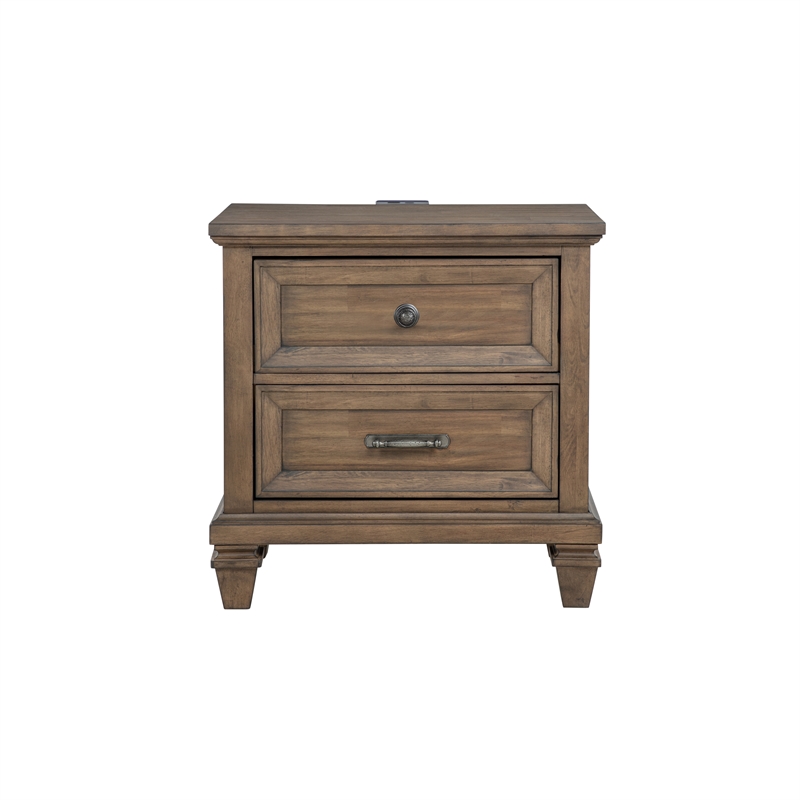 New Classic Furniture Mariana 5-Piece Wood Queen Bedroom Set w Chest in Mocha