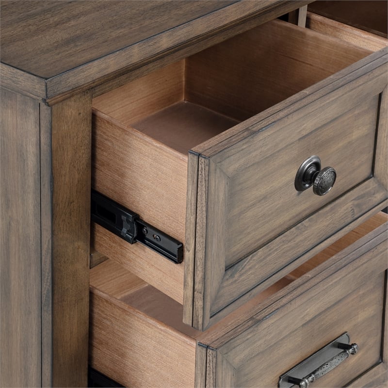 New Classic Furniture Mariana Wood 9-Drawer Dresser in Vintage Mocha