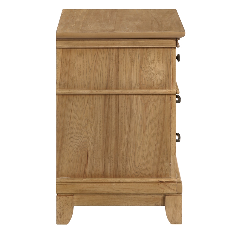 New Classic Furniture Sunstone 4-Pc Wood Cal King Bedroom Set in Honey