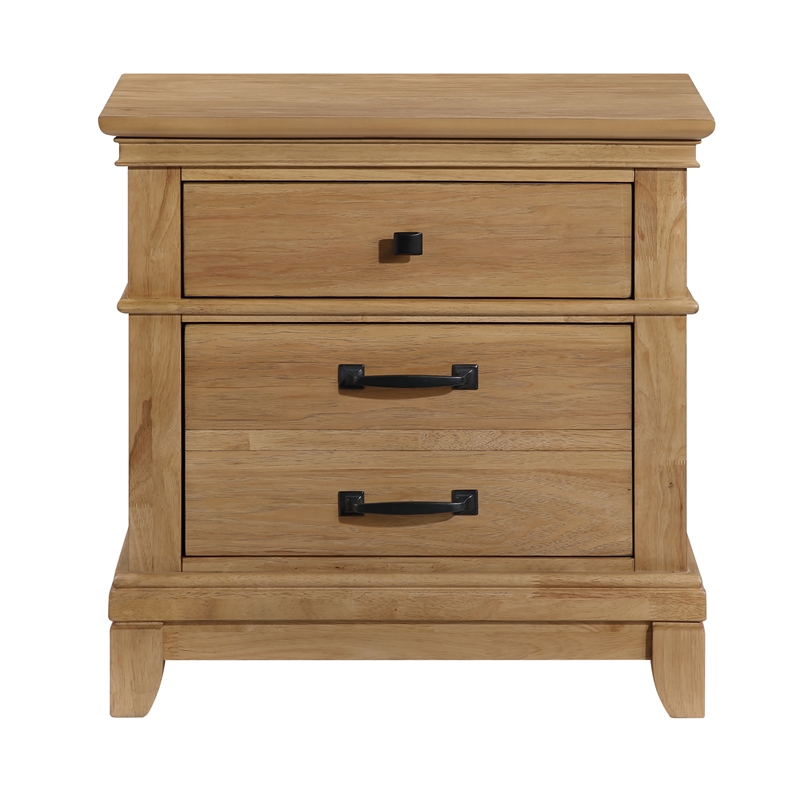 New Classic Furniture Sunstone 5-Pc Wood Cal King Bedroom Set in Honey