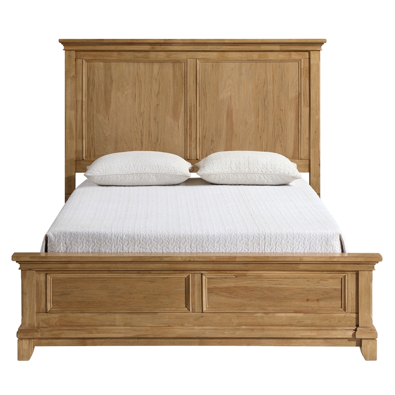 New Classic Furniture Sunstone Wood Queen Panel Bed in Honey Brown