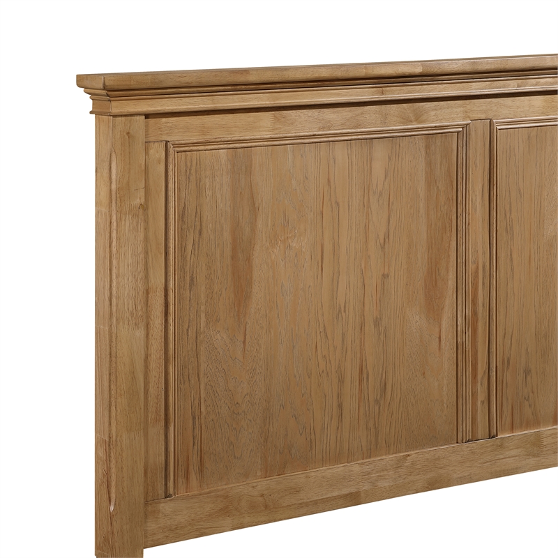 New Classic Furniture Sunstone Wood Queen Panel Bed in Honey Brown