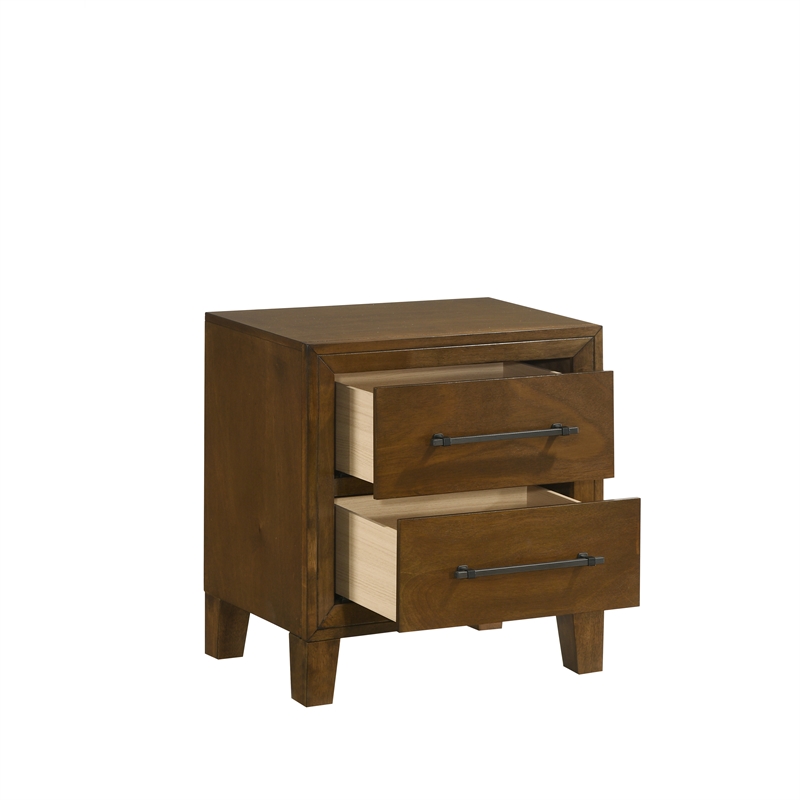 New Classic Furniture Ballard 4-Piece Wood Queen Bedroom Set in Walnut
