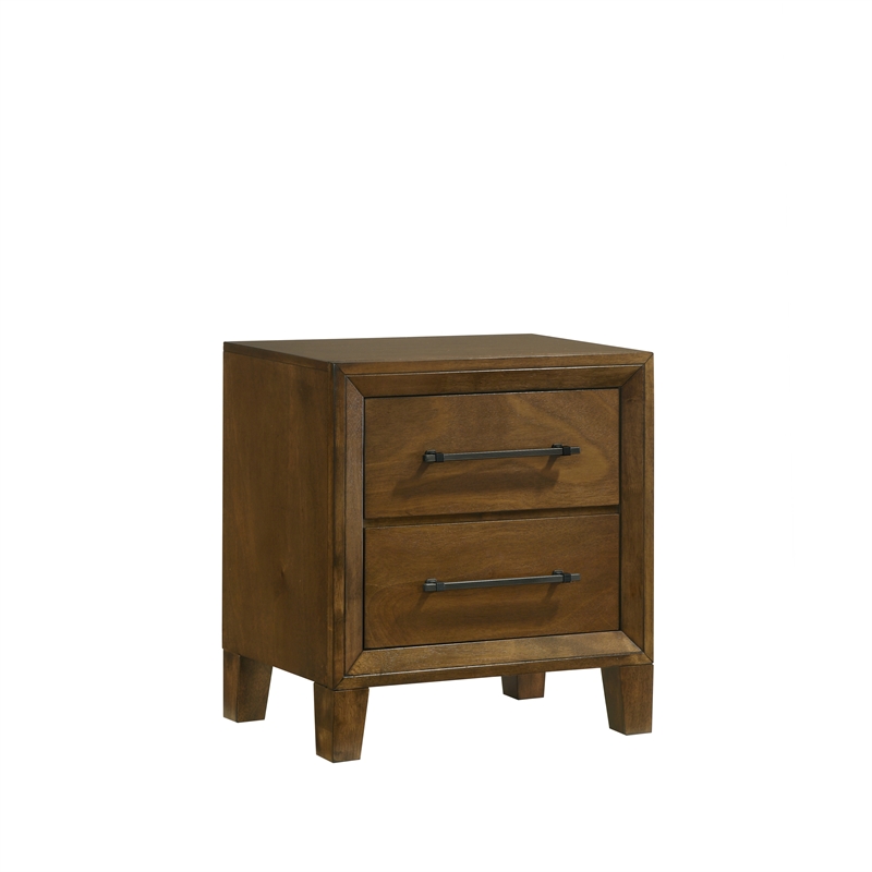 New Classic Furniture Ballard 4-Piece Wood Cal King Bedroom Set in Walnut