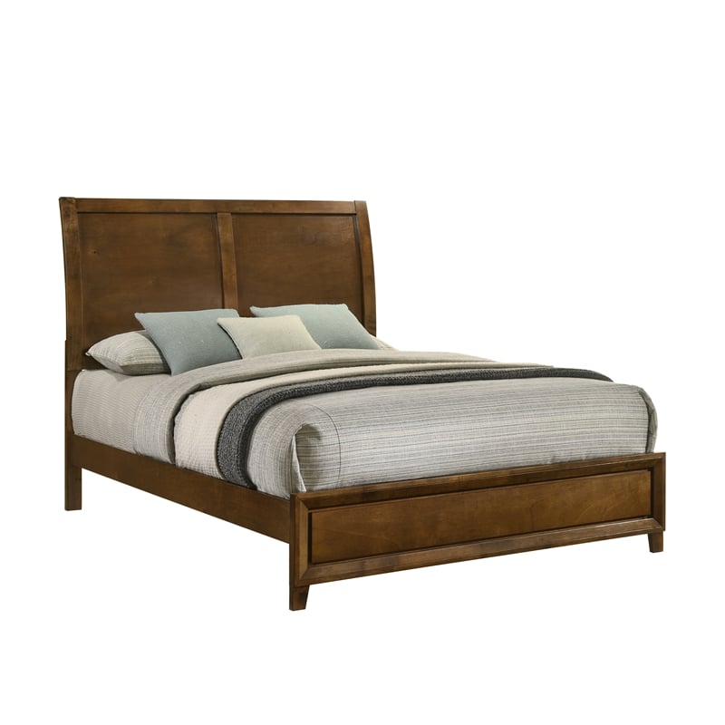 New Classic Furniture Ballard 5-Piece Wood Queen Bedroom Set in Walnut