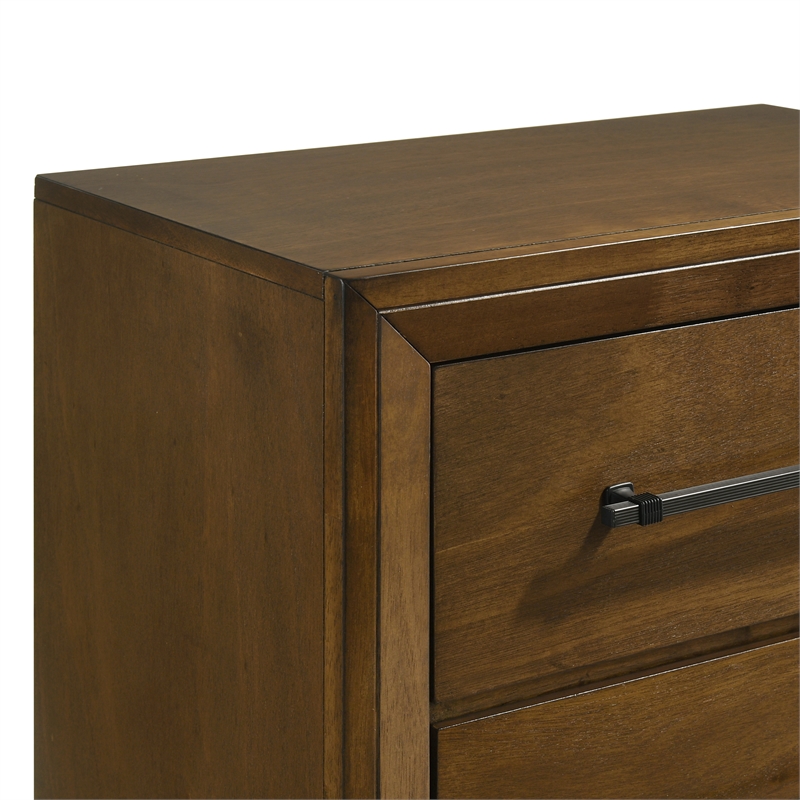New Classic Furniture Ballard 5-Piece Wood Cal King Bedroom Set in Walnut