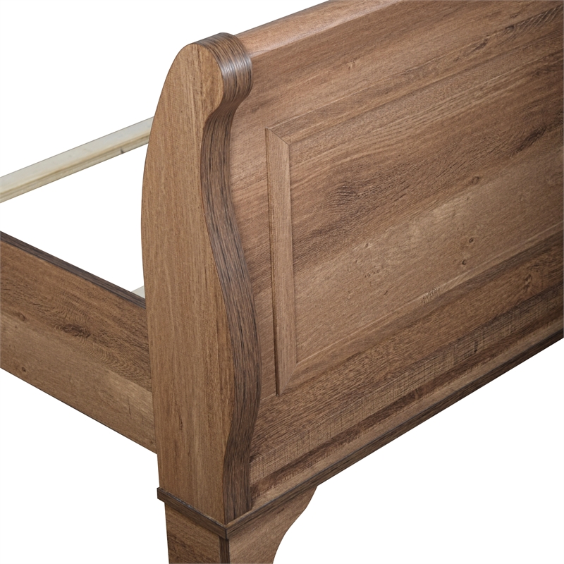 New Classic Furniture Coventry Hall Wood California King Sleigh Bed in Pecan