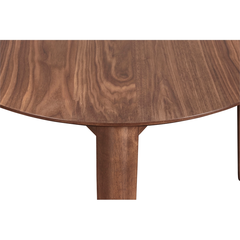 New Classic Furniture Oscar 3-Piece Wood Corner Table Set in Walnut/Dark Gray