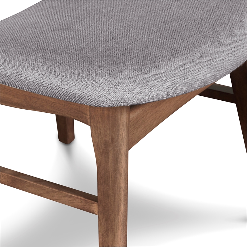 New Classic Furniture Oscar 5-Piece Wood Dining Table Set in Walnut/Dark Gray