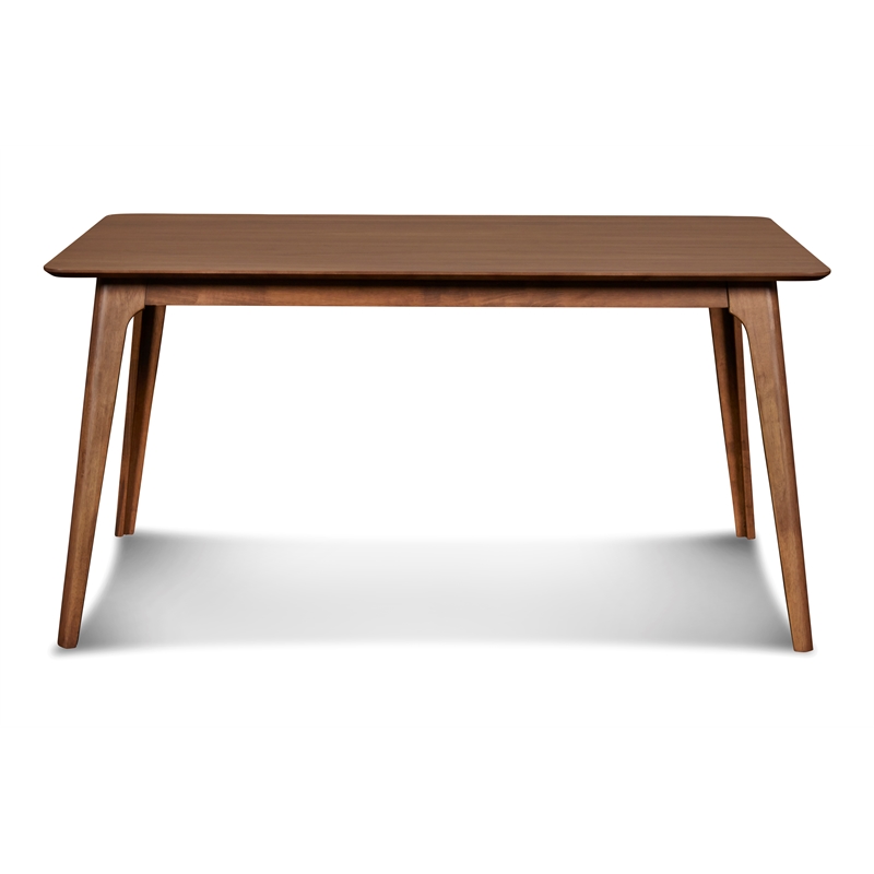 New Classic Furniture Oscar 5-Piece Wood Dining Table Set in Walnut/Dark Gray
