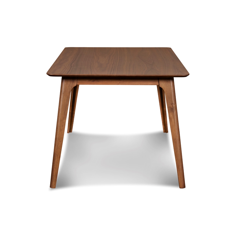 New Classic Furniture Oscar 5-Piece Wood Dining Table Set in Walnut/Dark Gray