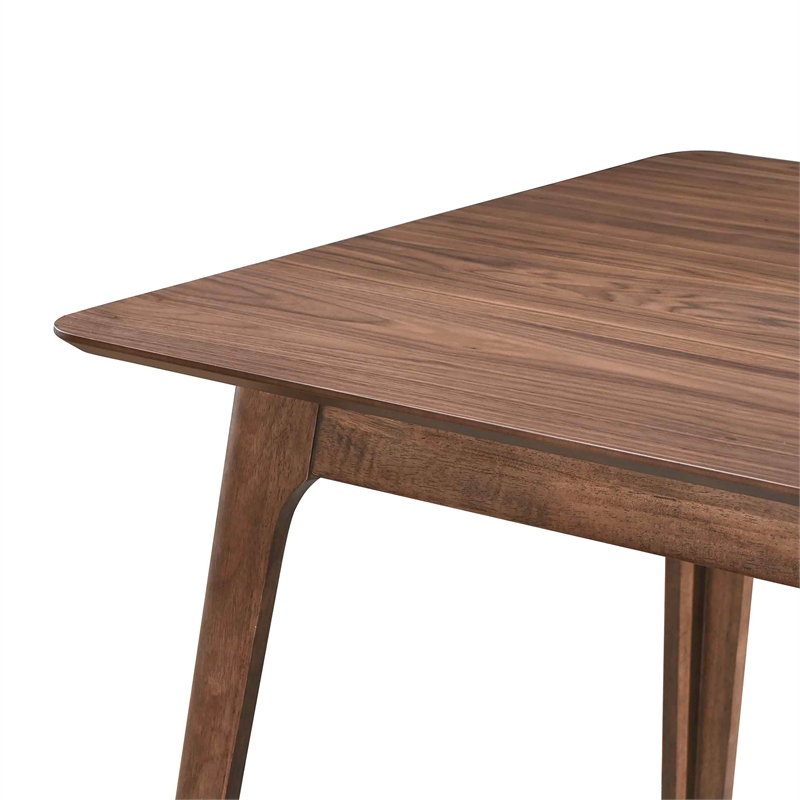 New Classic Furniture Oscar 5-Piece Wood Counter Table Set in Walnut/Teal