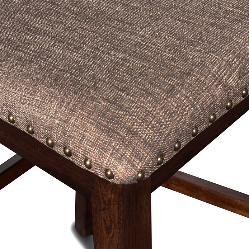 New Classic Furniture Bixby Wood Counter Chair in Espresso Brown (Set of 4)