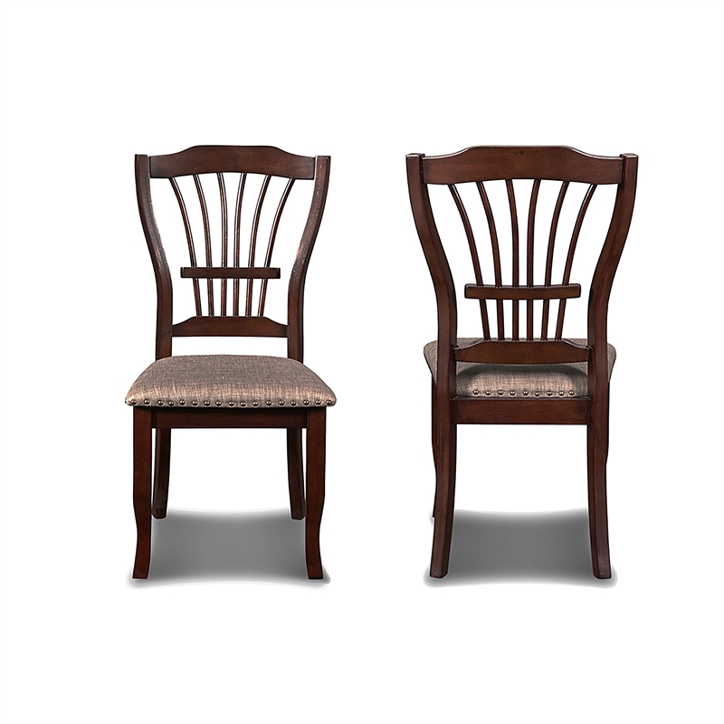 New Classic Furniture Bixby Wood Dining Chair in Espresso Brown (Set of 4)
