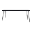 New Classic Furniture Ava Wood Rectangular Dining Table in Black