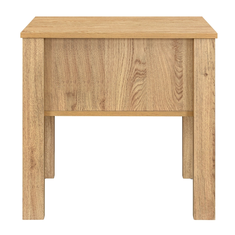 New Classic Furniture Thayer Wood 1-Drawer End Table in Natural/Beige