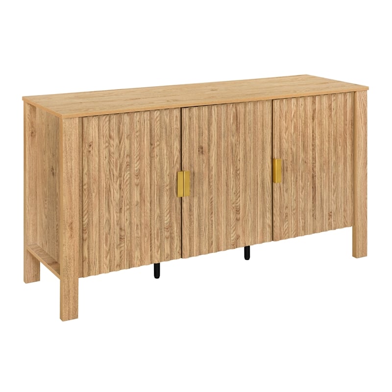 New Classic Furniture Thayer Wood Sideboard/TV Console in Natural/Beige