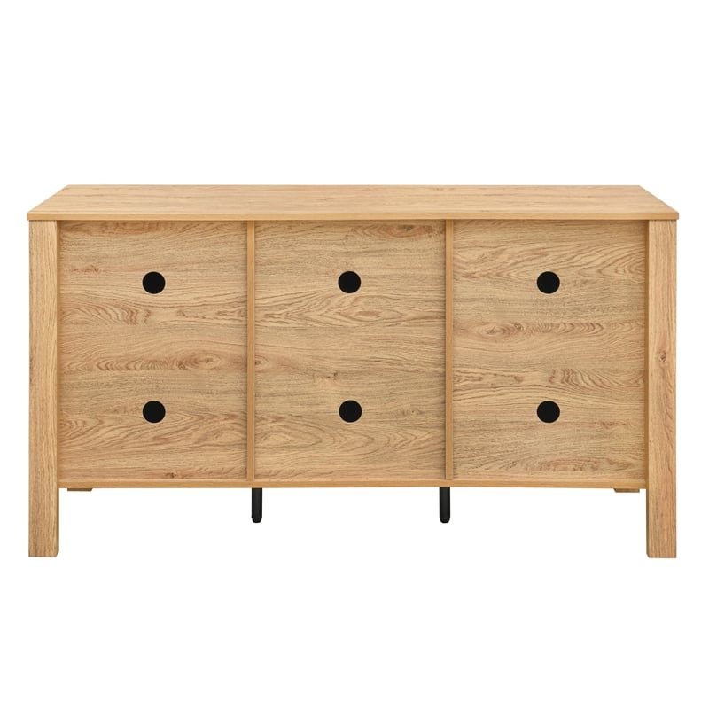 New Classic Furniture Thayer Wood Sideboard/TV Console in Natural/Beige