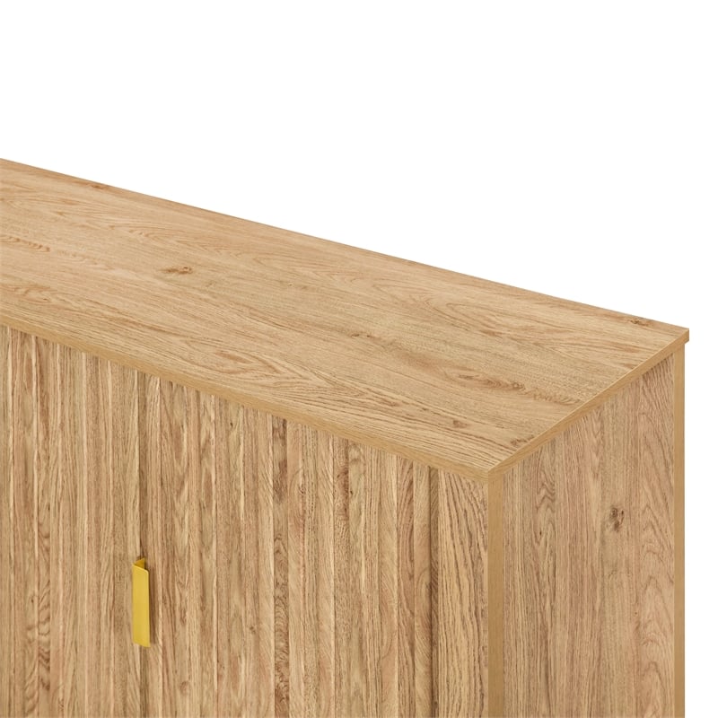 New Classic Furniture Thayer Wood Sideboard/TV Console in Natural/Beige