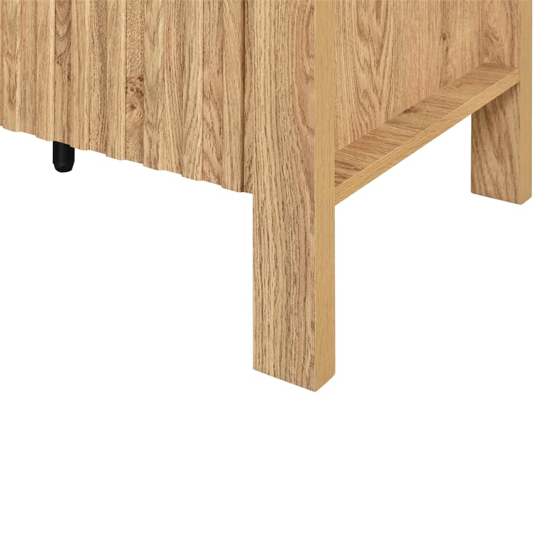 New Classic Furniture Thayer Wood Sideboard/TV Console in Natural/Beige
