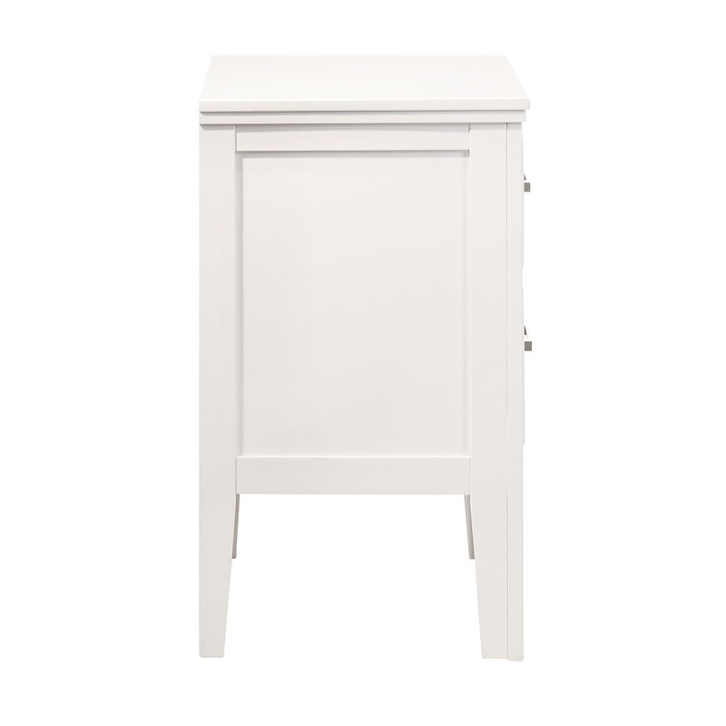 New Classic Furniture Andover 3-Pc Wood Bedroom Set with Chest in White