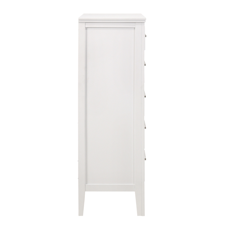New Classic Furniture Andover 3-Pc Wood Bedroom Set with Chest in White