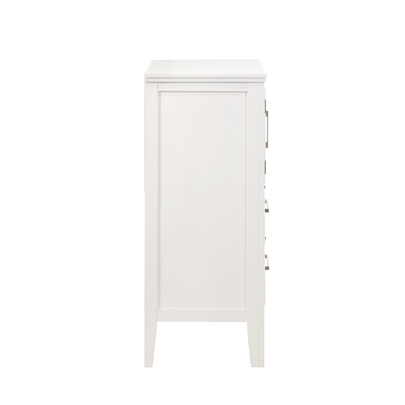 New Classic Furniture Andover 3-Pc Wood Bedroom Set with Dresser in White