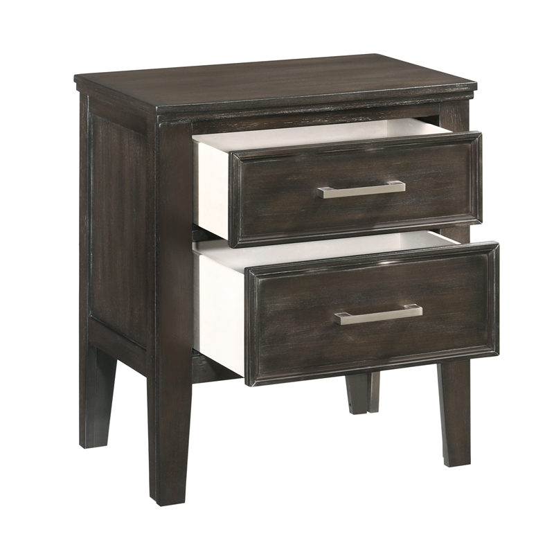 New Classic Furniture Andover 3-Pc Wood Bedroom Set with Chest in Nutmeg