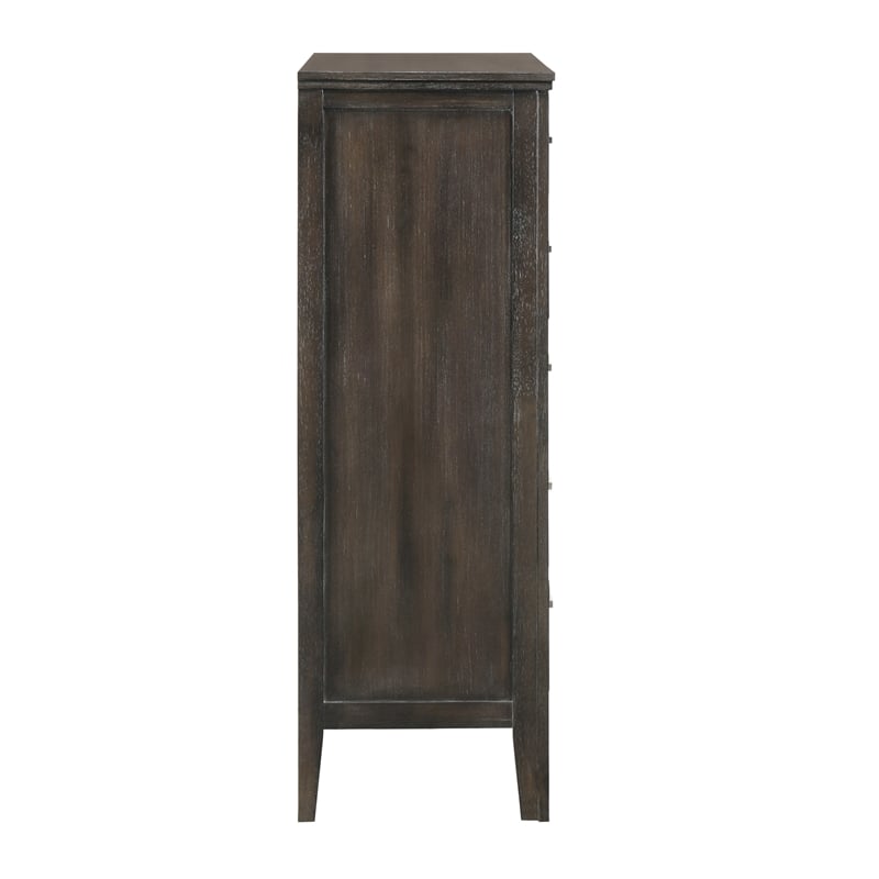 New Classic Furniture Andover 3-Pc Wood Bedroom Set with Chest in Nutmeg