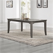 New Classic Furniture Lisbon Wood Rectangle Dining Table in Gray