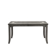 New Classic Furniture Lisbon Wood Rectangle Dining Table in Gray