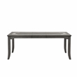 New Classic Furniture Lisbon Wood Rectangle Dining Table in Gray