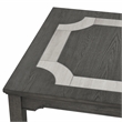New Classic Furniture Lisbon Wood Rectangle Dining Table in Gray