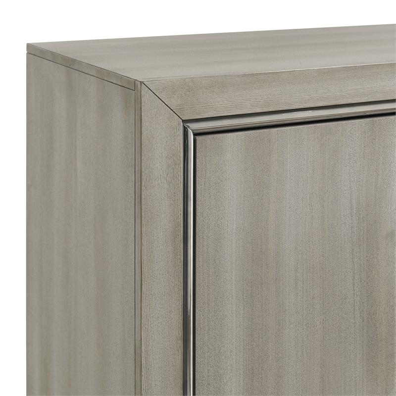 New Classic Furniture Lennox 5Pc Wood Queen Bedroom Set w Chest in Gray