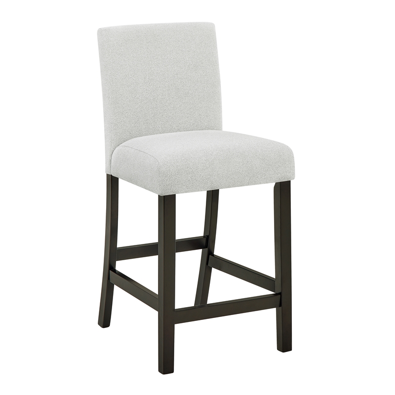 New Classic Furniture Carissa Wood Counter Chair in Stone Gray (Set of 2)