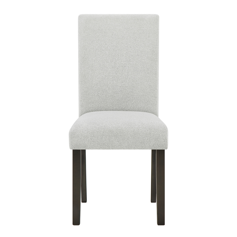 New Classic Furniture Carissa 5-Piece Wood Rectangle Dining Set in Stone Gray