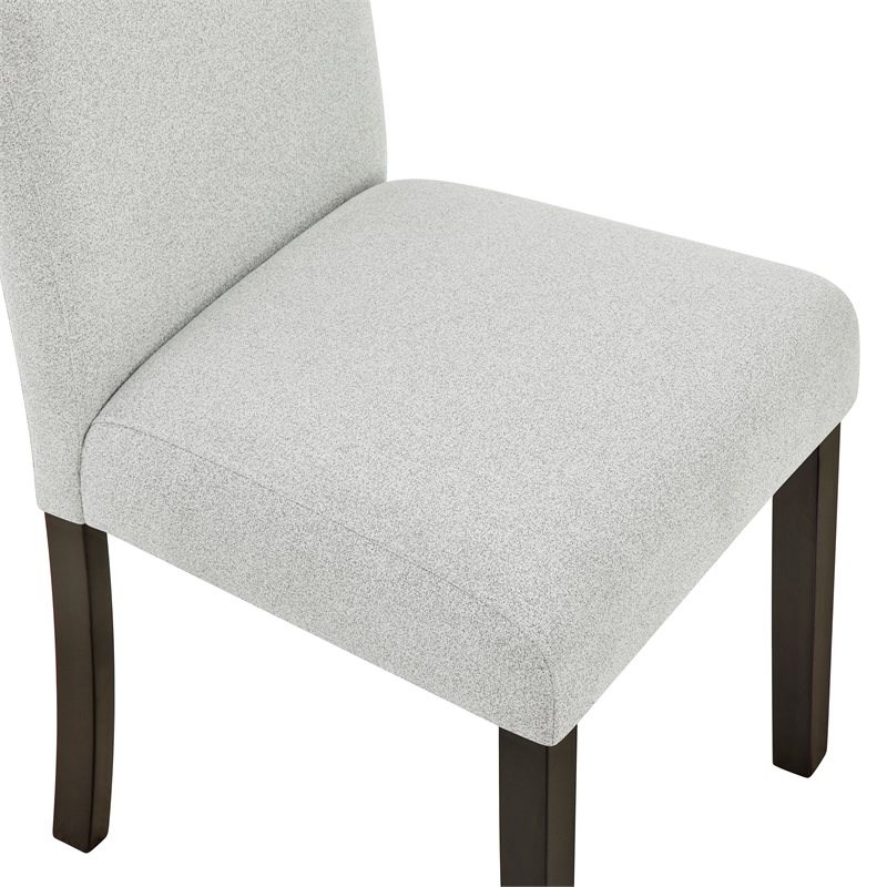 New Classic Furniture Carissa 6-Piece Wood Rectangle Dining Set in Stone Gray