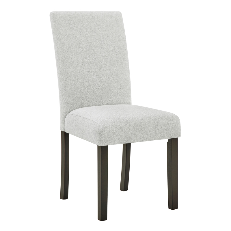 New Classic Furniture Carissa 6-Piece Wood Rectangle Dining Set in Stone Gray