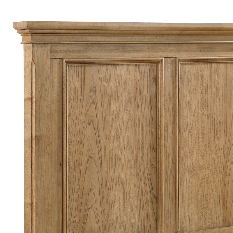 New Classic Furniture Sunstone Wood Twin Size Panel Bed in Brown Natural