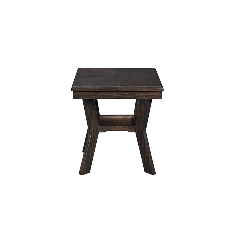 New Classic Furniture Gia 3-Piece Wood Occasional Table Set in Brown