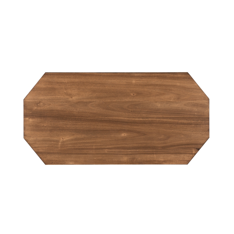 New Classic Furniture Decker 3-Piece Wood Occasional Table Set in Black/Brown