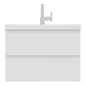 Alya Bath Paterno 30&quot Modern Wood Wall Mounted Bathroom Vanity in White